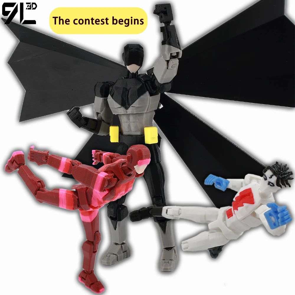 Figura Articulada 9L3D Red Lightning Speed Hero Shadow Warrior Global Guard Team, Colorida y Divertida, Ideal para Decoración de Estantes