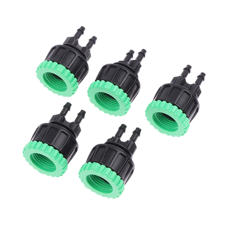 1/5pcs Faucet Adapter 1/2-3/4 2Ways Splitters Farm Drip Irrigation Hose Connector Garden Watering Irrigation Accessories