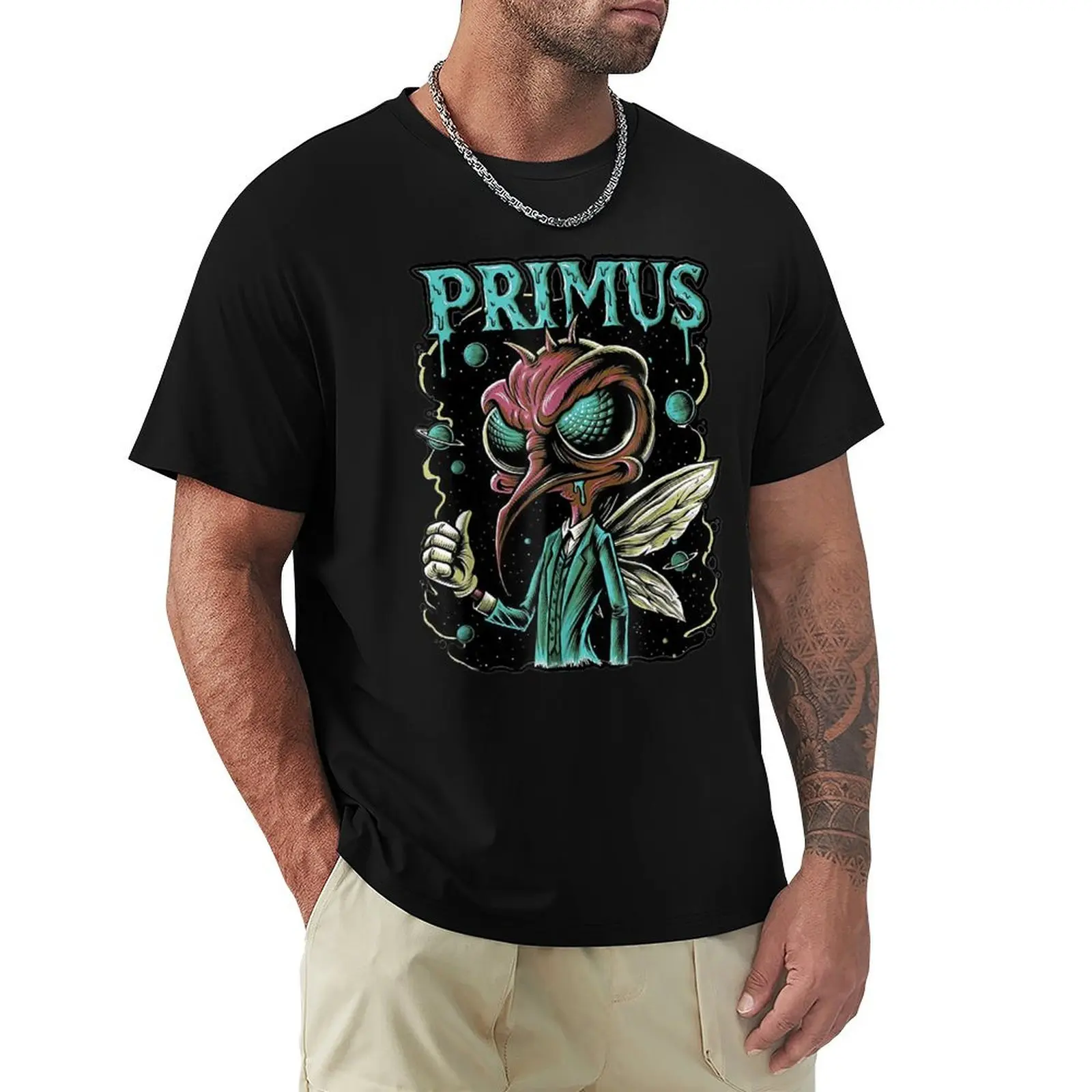 Мужская футболка Primus-10s, модная повседневная футболка с коротким рукавом