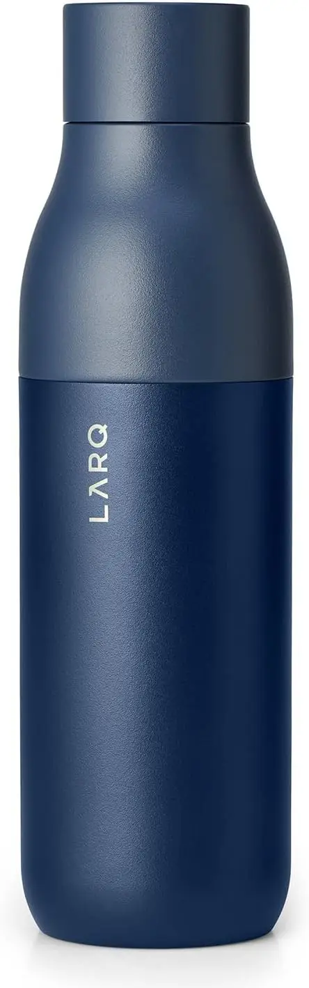 

Bottle 25 oz - Self-Cleaning and Insulated Stainless Steel Water Bottle with UV Water Purifier and Award-winning