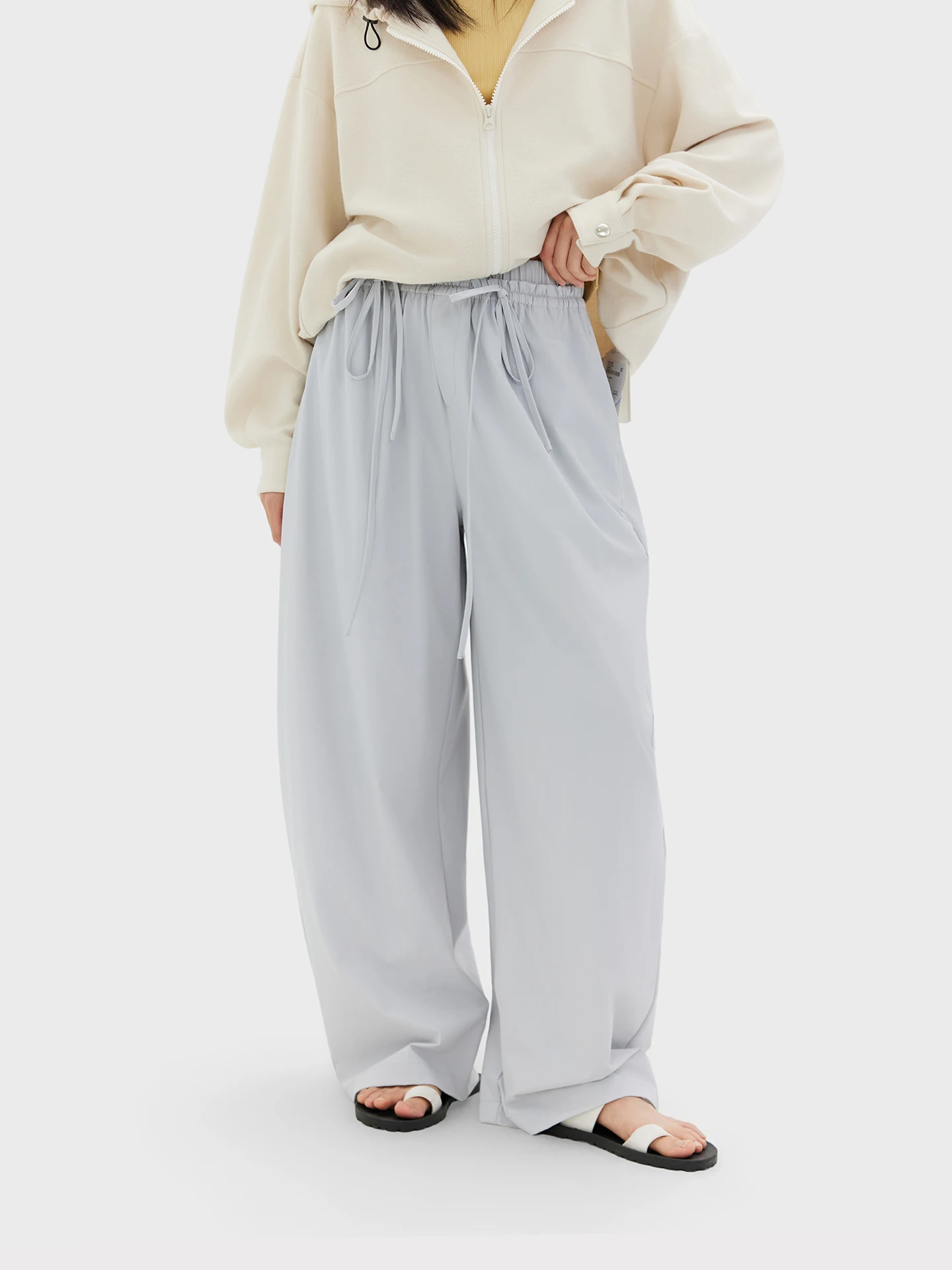 

Seei UPF50 Sunscreen Waterproof Outdoor Casual Pants High Waist Wide Leg Nylon Fabric Ladies Fashion Spring Collection