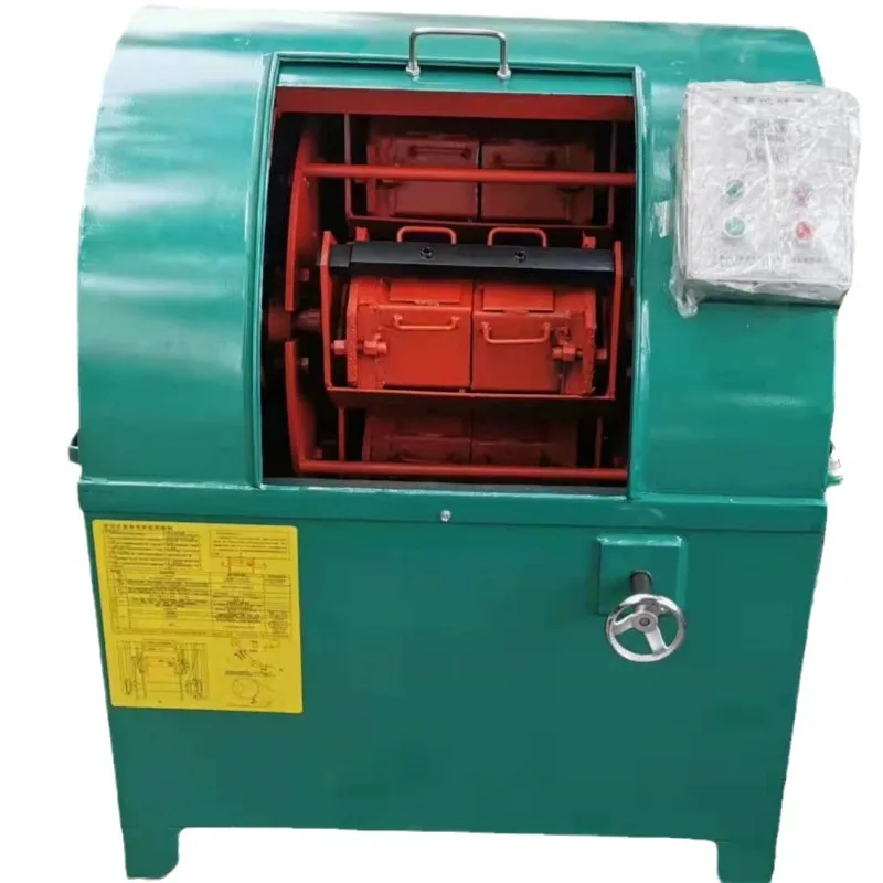 Automatic discharge centrifugal grinder, metal deburring and rust removal centrifugal polishing machine