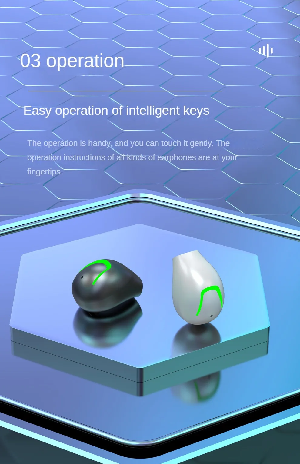 Mini Invisible Headphones TWS Wireless Bluetooth 5.3 Earphones With Mic Waterproof HIFI Sport Music Headset for iPhone Xiaomi