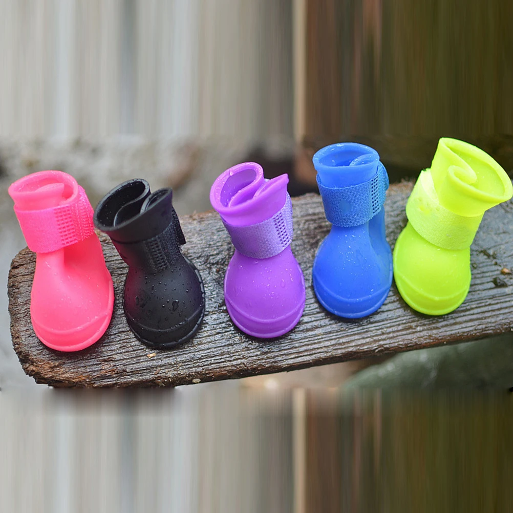 

Pet Shoes Boot Protector for Dogs Puppy Rain Boots Booties Waterproof Feet Covers