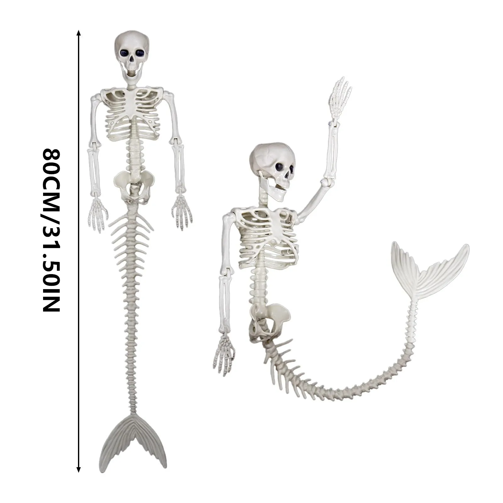 

Mermaid Skeleton Haunted House Horror City Secret Room Escape Scene Arrangement Props Skeleton Ornaments Pendant