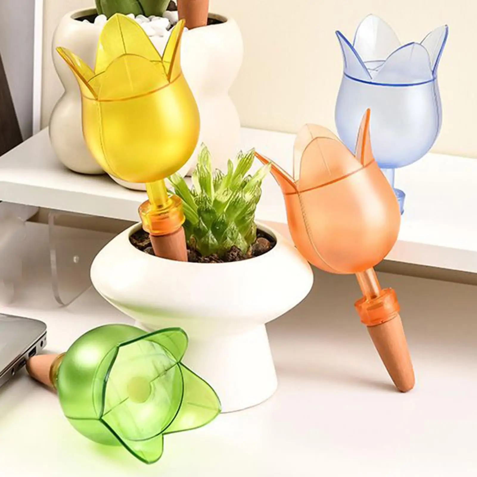 

Self Watering Planter Insert Automatic Flower Plant Watering Stake Automatic Drip Irrigation System Watering Devices Garden Tool