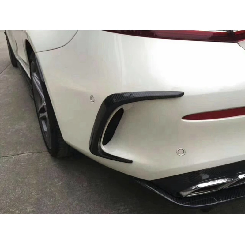 

For Mercedes Benz C-Class W205 2-door C63 AMG 2014 - 2018 2019 Carbon Fiber Rear Side Front Air Outlet Diffuser Spoiler
