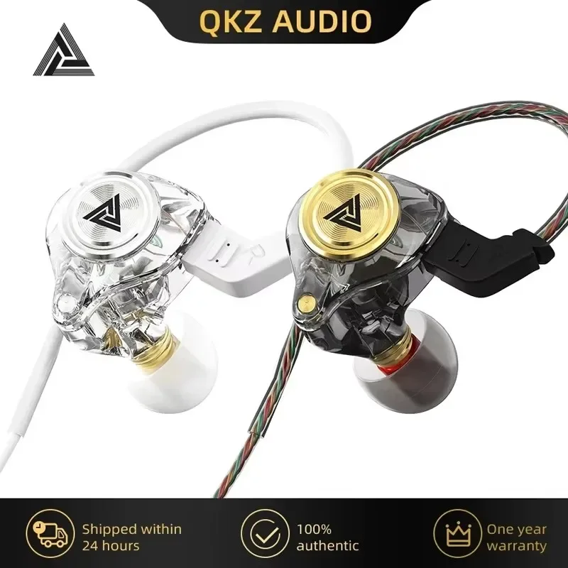 

HiFi Music Monitor Bass Headphones Wired Earphone with QKZ AK3 FiLe Microphone Noise Cancelling Headset For Sport Gaming Earbuds