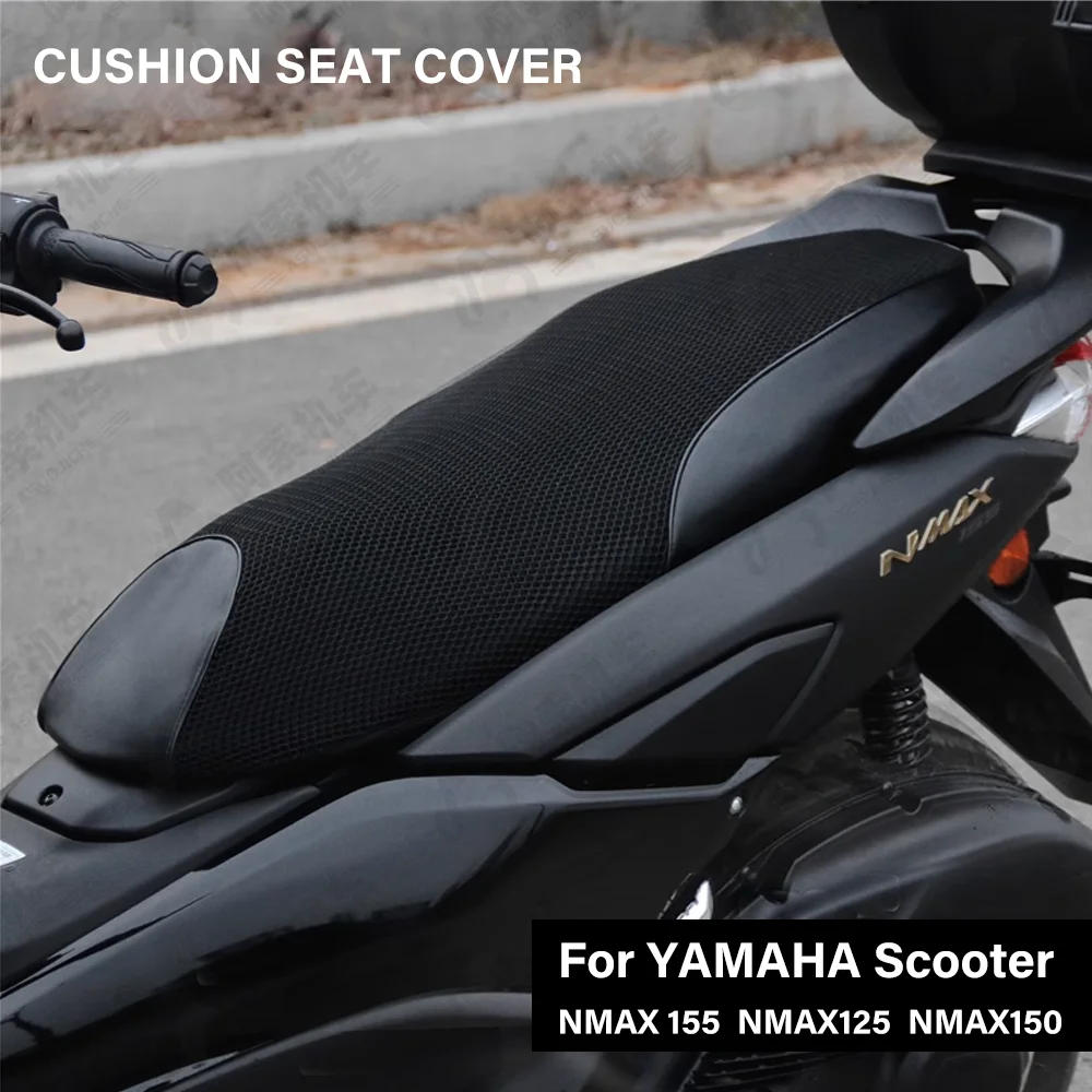 

Для YAMAHA NMAX 155 NMAX 125 N-MAX 150 N-MAX 155 2015-2025 сетчатый дышащий чехол на сиденье, защитный изоляционный чехол для подушки сиденья