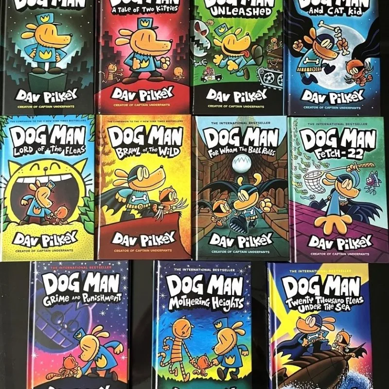 Libro de cómics al azar para niños, novedad 2023 Original, Popular, las aventuras del perro, el hombre, 8 Dav, Pilkey, novela en inglés