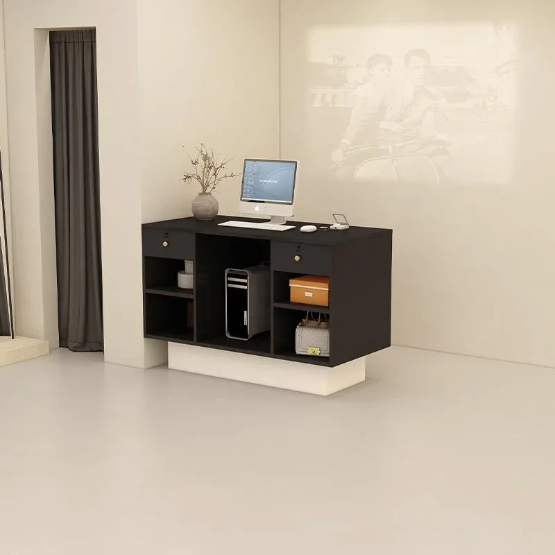 Small Splicing Color Salon Hotel Office Modular Furniture Work Front Desk Reception Salon Reception Desks With Cabinet For Sale