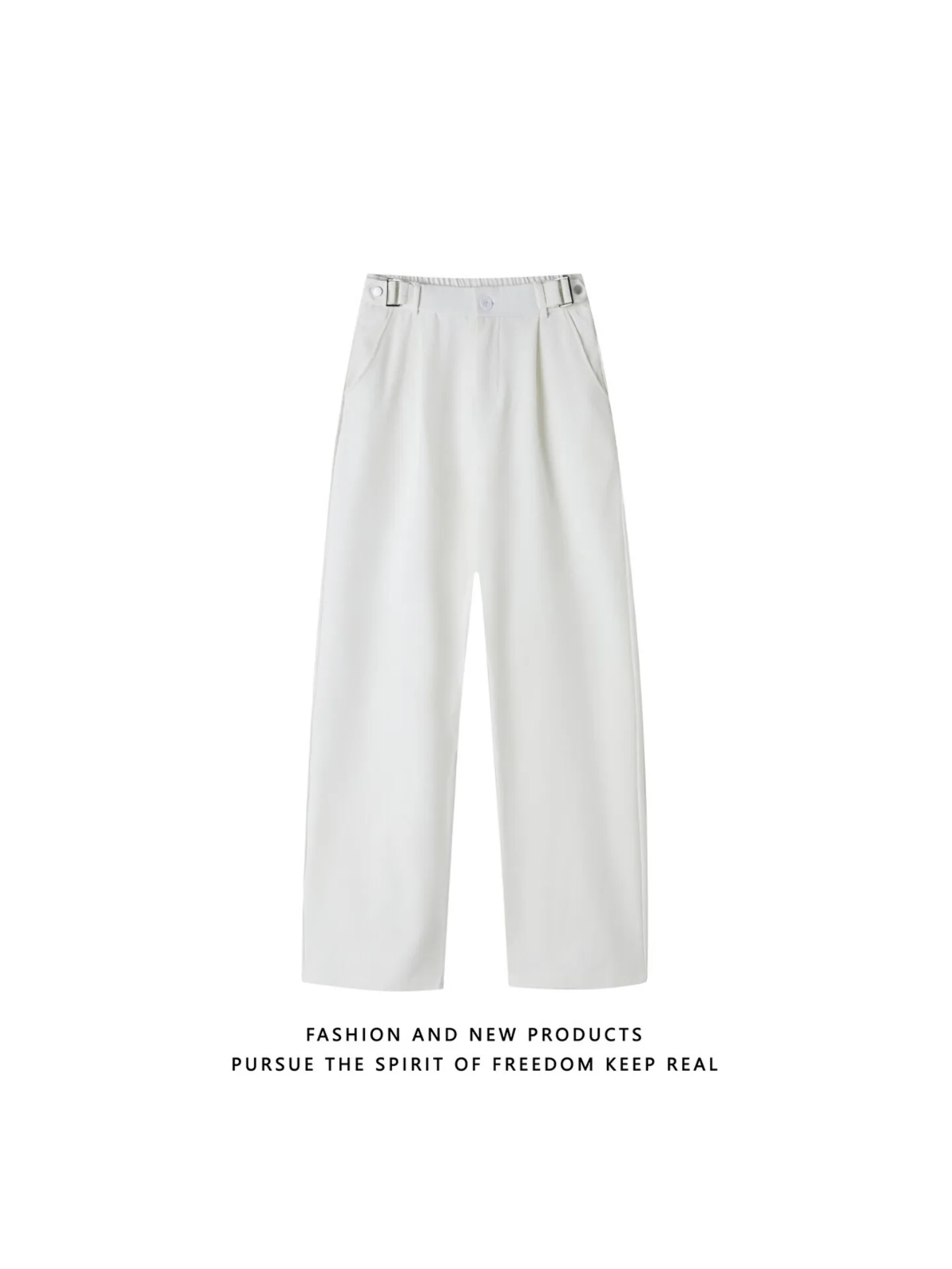 

Spring 2026 Men's Casual Straight Leg Pants Loose Fit Drapey Comfortable Long Trousers Simple Design Faionable Brand