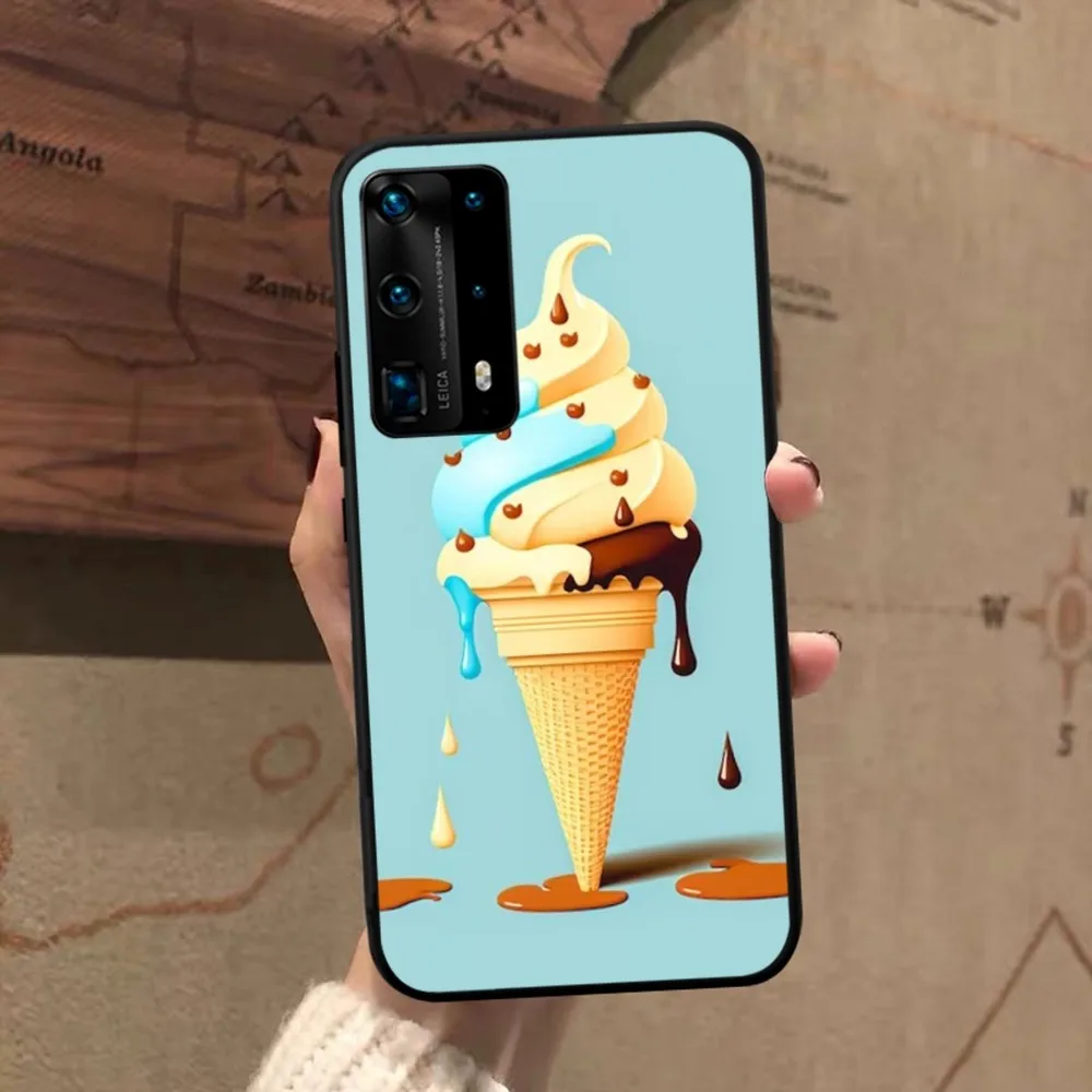 Funda de teléfono con helado fundido para Huawei P 8 9 10 20 30 40 50 Pro Lite Psmart Honor 10 lite 70 Mate 20lite