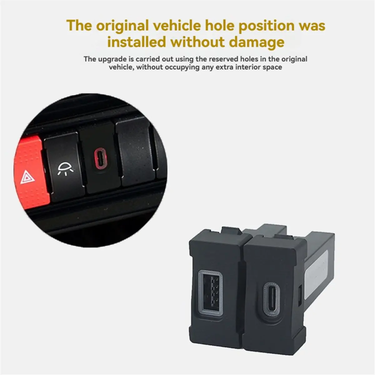 #19H Auto Quick Car Charge Dual QC3.0 USB Charger for Iveco Daily,For Iveco Daily,(Plastic)