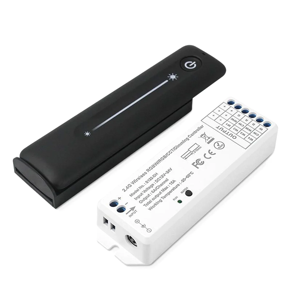 KZQ-fLED Dimmer 2.4G PWM Touch RF Wireless Remote Controller 5V 36V Single Color LED Strip Light Smart Wifi Dimmer