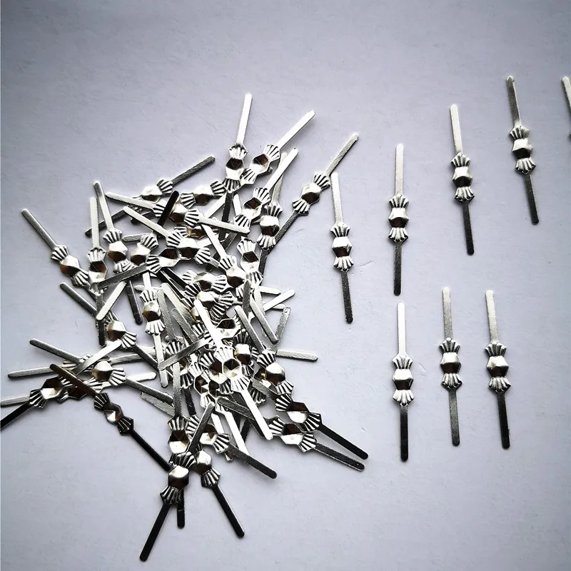 500pcs L25mm connettori a farfalla cromati per perline ottagonali/clip a farfalla in materiale rame a sfera per parti di lampadari ganci in metallo