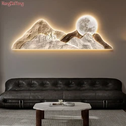 Modern Landscape Frameless Luminescent Interior Painting Led Wall Lamp For Sofa Living Room Dining Room Bedroom ClosetDecoration