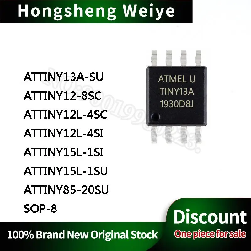 5Pcs ATTINY13A-SU 12-8SC 12L-4SC 12L-4SI 15L-1SI 15L-1SU 85-20SU SOP-8 IC Chip In Stock 100%new