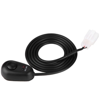 Water Drop Shape 12V Push Button Switch With Red/Green LED Indicator Lights Push Button On Off Switch Harness Wiring