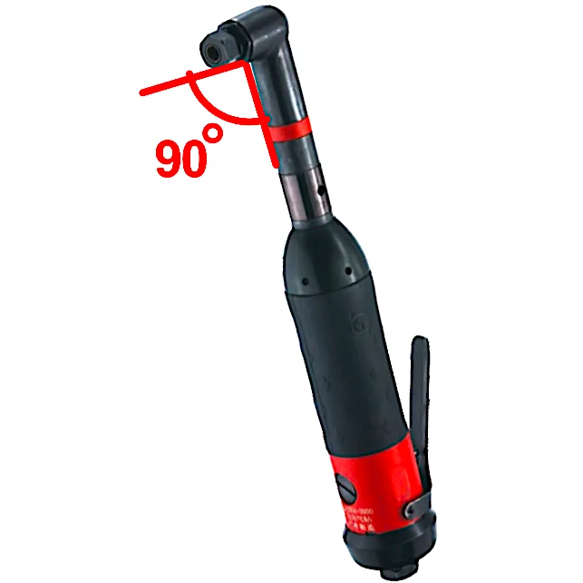 TY12445A90 Industrial Angle Drills 90 Degree | 4,500 Rpm |.45 Hp |Side and Rear Exhaust | 1/4-28 UNF Internal Thread Easy Access