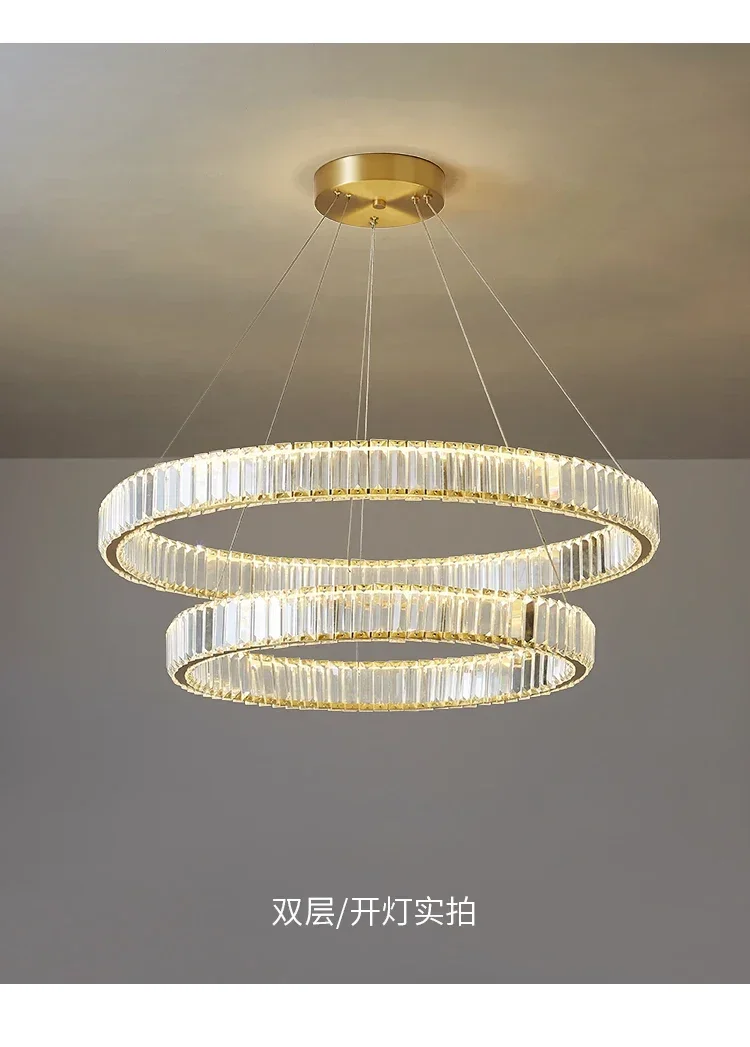 

Luxury Swiss Crystal Pendant Light for Modern Living Room and Bedroom Decoration