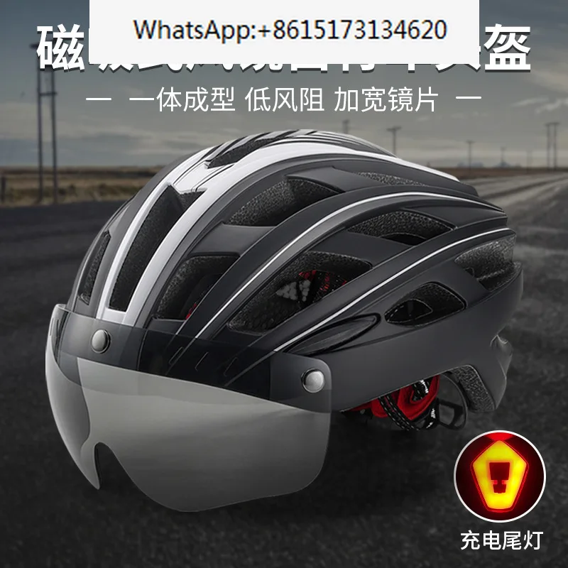 

Adult Bike Helmet Male with Light Outdoor Sports Recreational Road Bike Riding Helmet