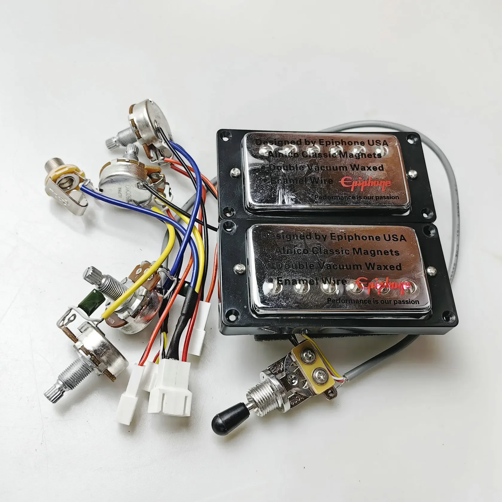 Upgrade Humbucker With quick connector Wiring Harness set For EPI Electric Guitar Professional Guitar Parts