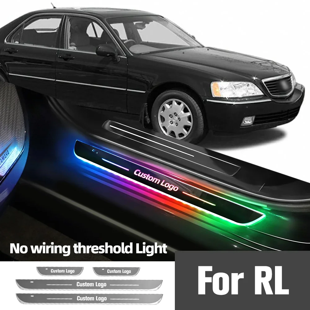 

For Acura RL 1996-2006 2001 2002 2003 2004 2005 Car Door Sill Light Customized Logo LED Welcome Threshold Pedal Lamp Accessories