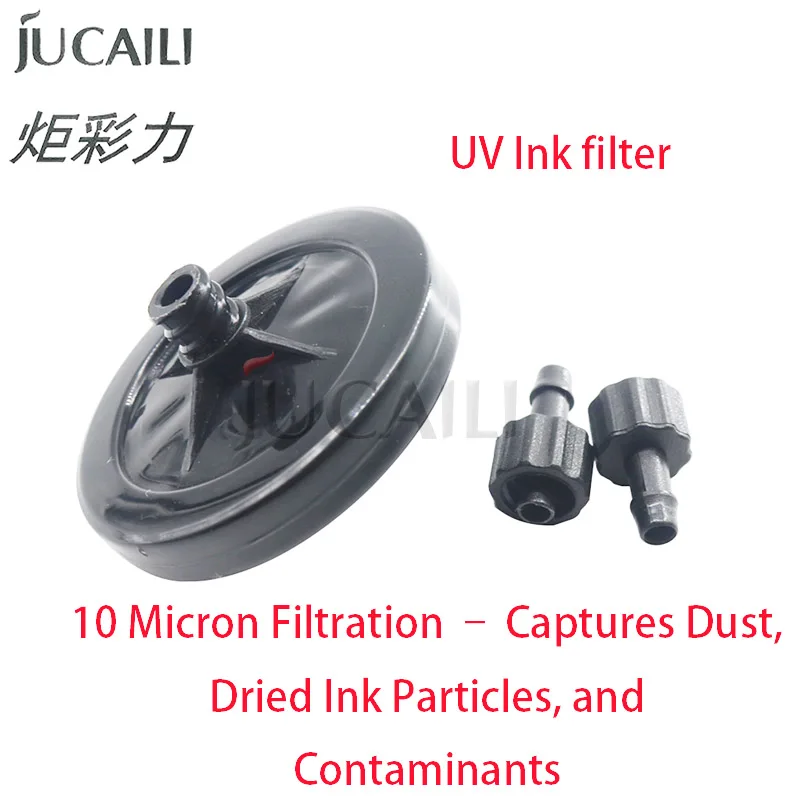JUCAILI 20Pcs UV Ink Disc Filter 45mm – 10 Micron for Spectra/Konica/Ricoh, Gongzheng/Zhongye UV Flatbed & Solvent Printers