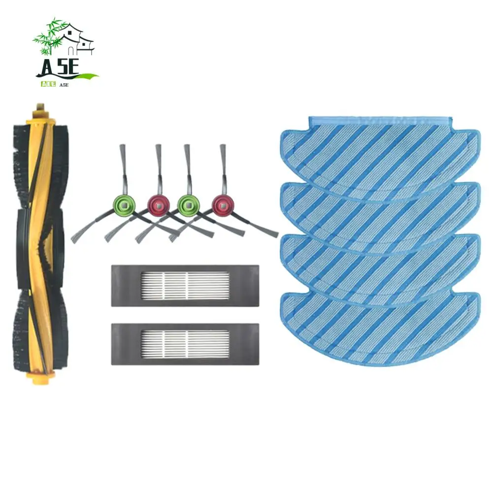 

A05E-For ECOVACS DEEBOT OZMO 920 950 T8 T9 AIVI MAX N8 PRO Robot Vacuum Cleaner Main/Side Brush HEPA Filter Mop Pads