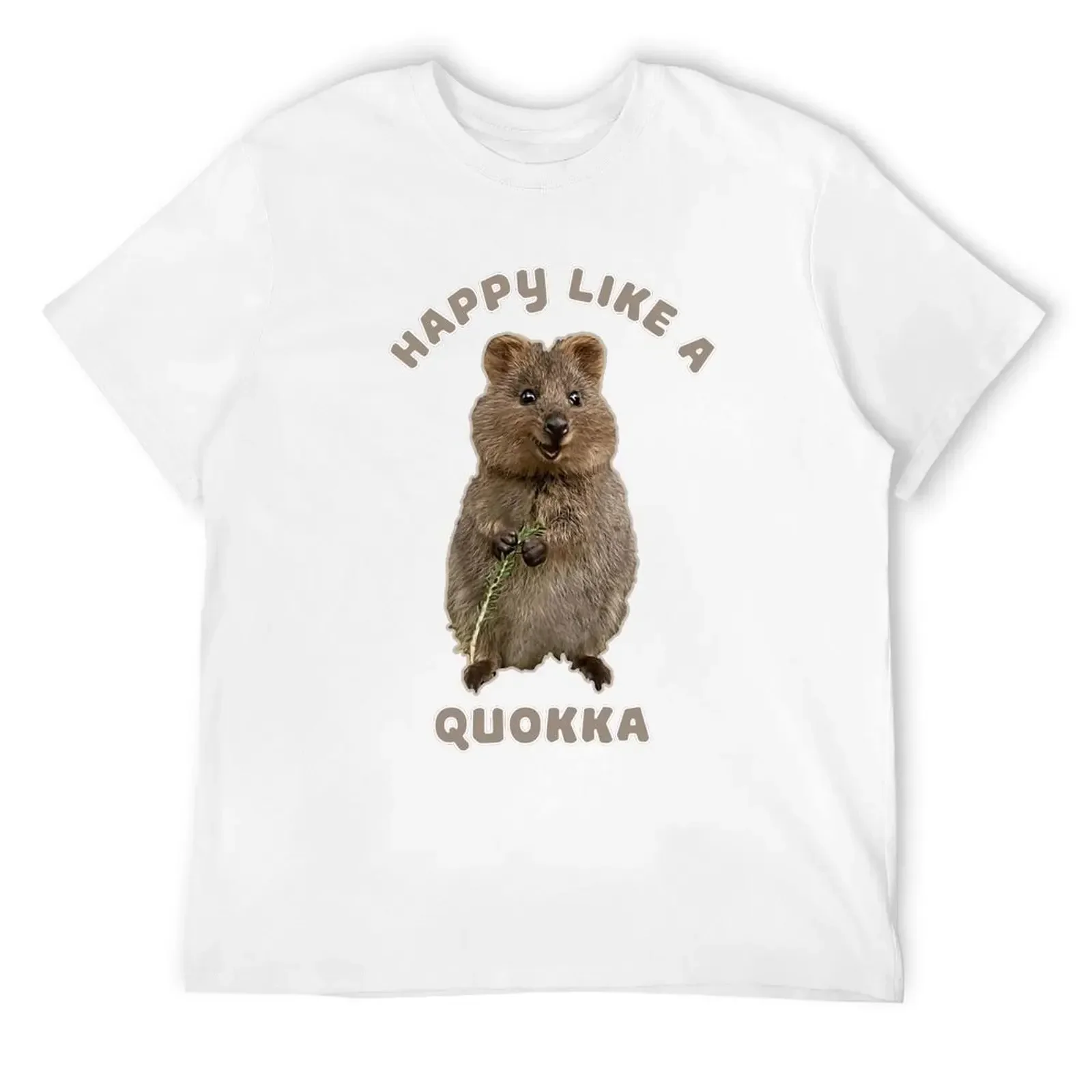 Happy LIke A Quokka T-Shirt Shirts Graphic Tees New Edition Graphic Shirts Shirts Men Cute Funny Vintage Gift TShirts