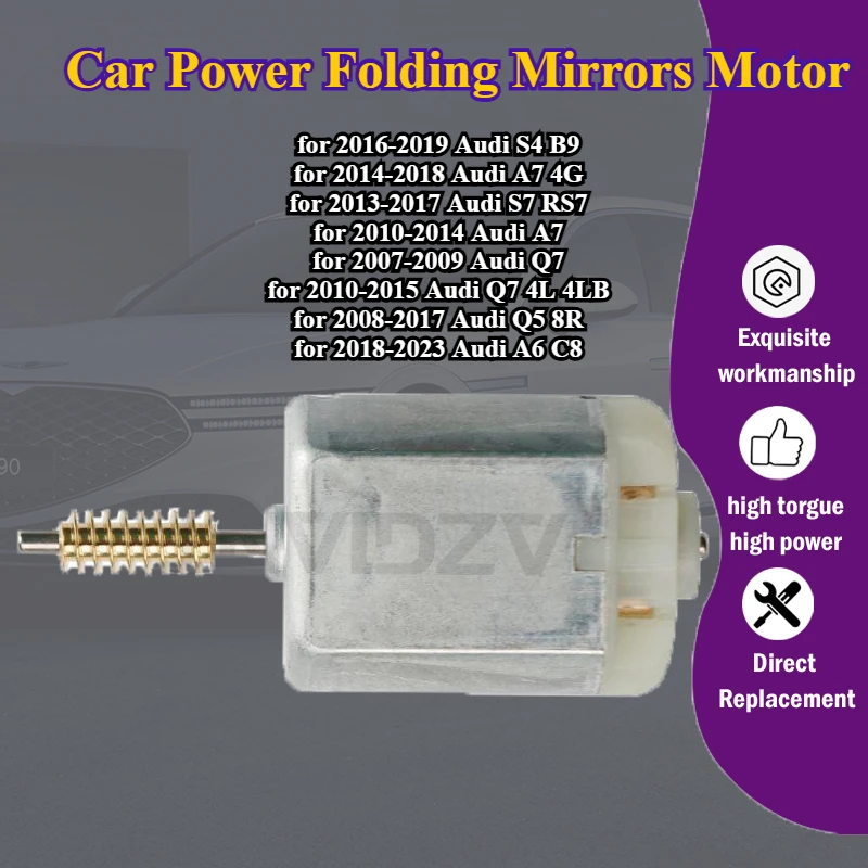 

AZGIANT FC-280SB-16220 for Audi A4 B9/A7 4G/S7 RS7/Q7 4L 4LB/Q5 8R/A6 C8 Car Power Folding Mirrors Motor right left repair kit