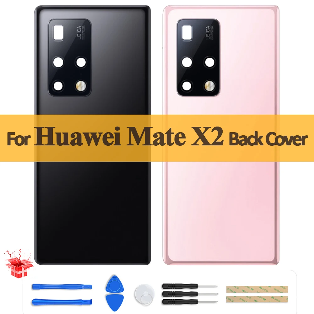 

Original Back Cover For Huawei Mate X2 Rear Door Battery Cover Housing Case With Camera Lens For MateX2 TET-AN00 Replace Parts