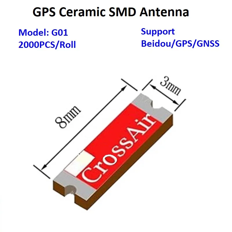 Crossair G01 GPS Antenna BD Built-in Ceramic Antena GNSS Antenna for Positioning Navigation