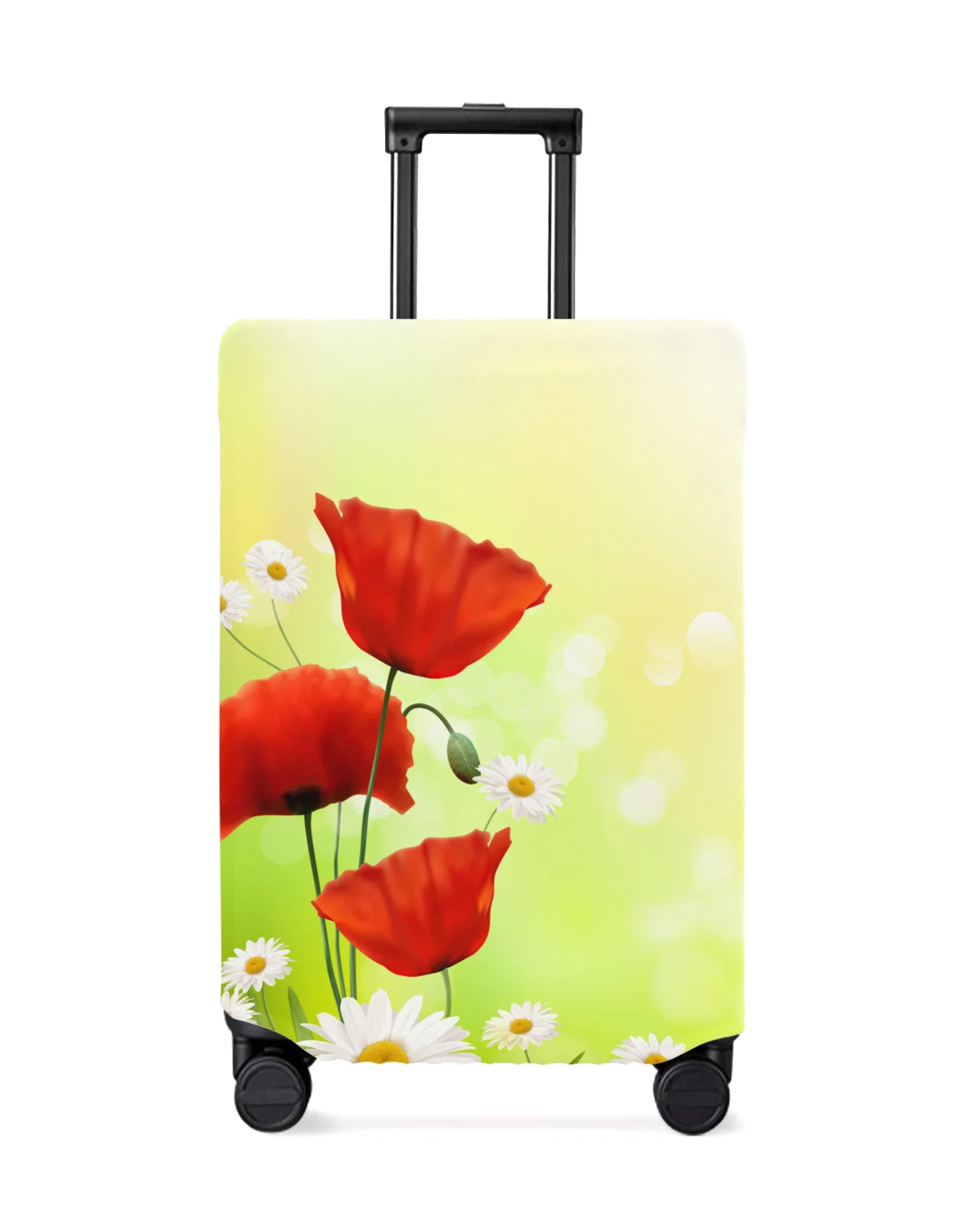 

Poppy Flower Daisy Travel Luggage Protective Cover for 18-32 Inch Travel Accessories Suitcase Elastic Dust Case Protect Sleeve