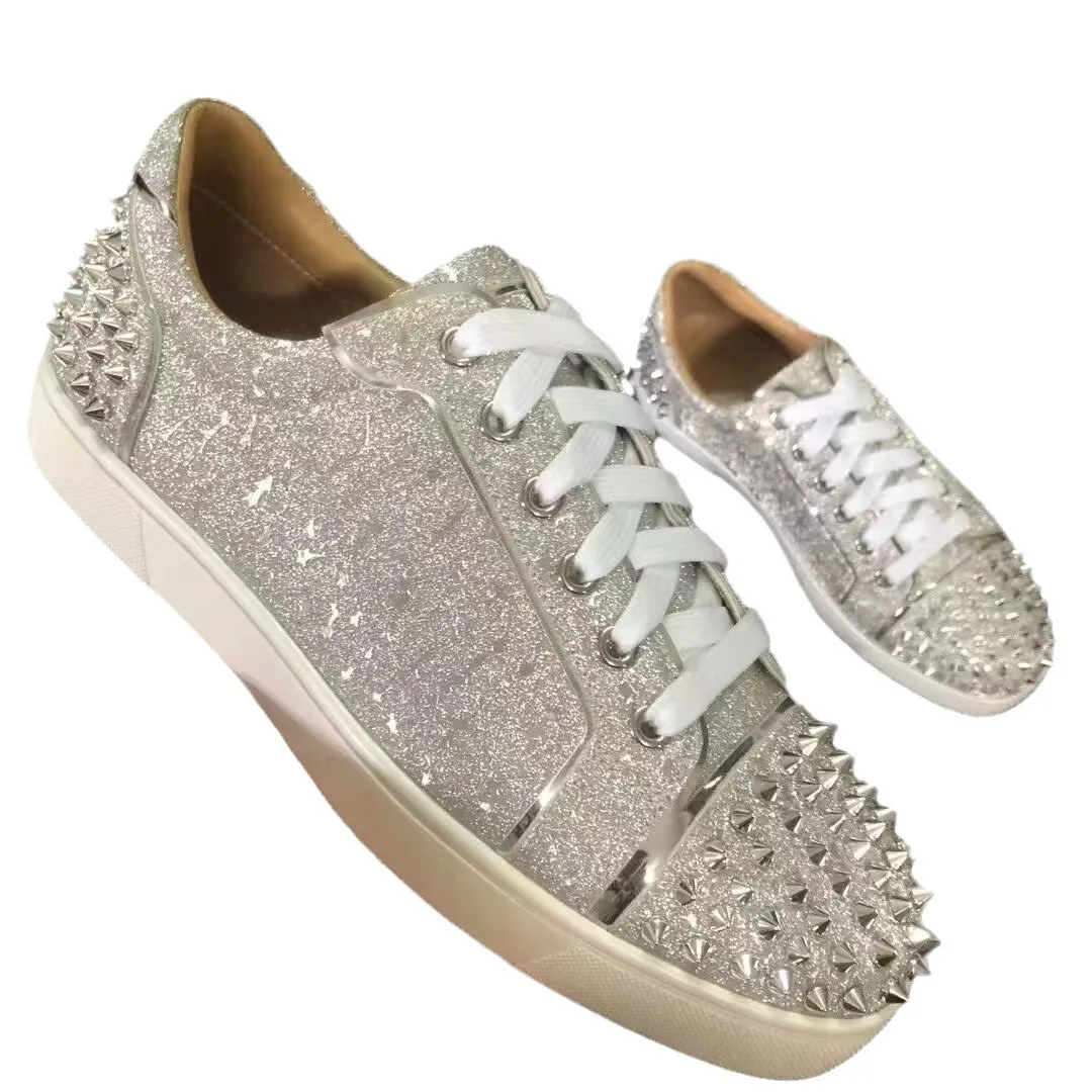 

New Men's and Women's Breathable Casual Shoes High Quality Men's and Women's High Rivet Low Fashion Casual Shoes Women's Shoes