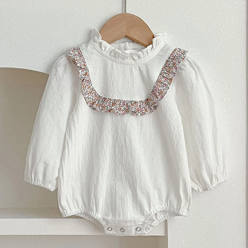 Infant Kids Baby Girls Long Sleeve Lace Printing Sisters Dress Spring Autumn New Kids Baby Girls Princess Clothes Rompers