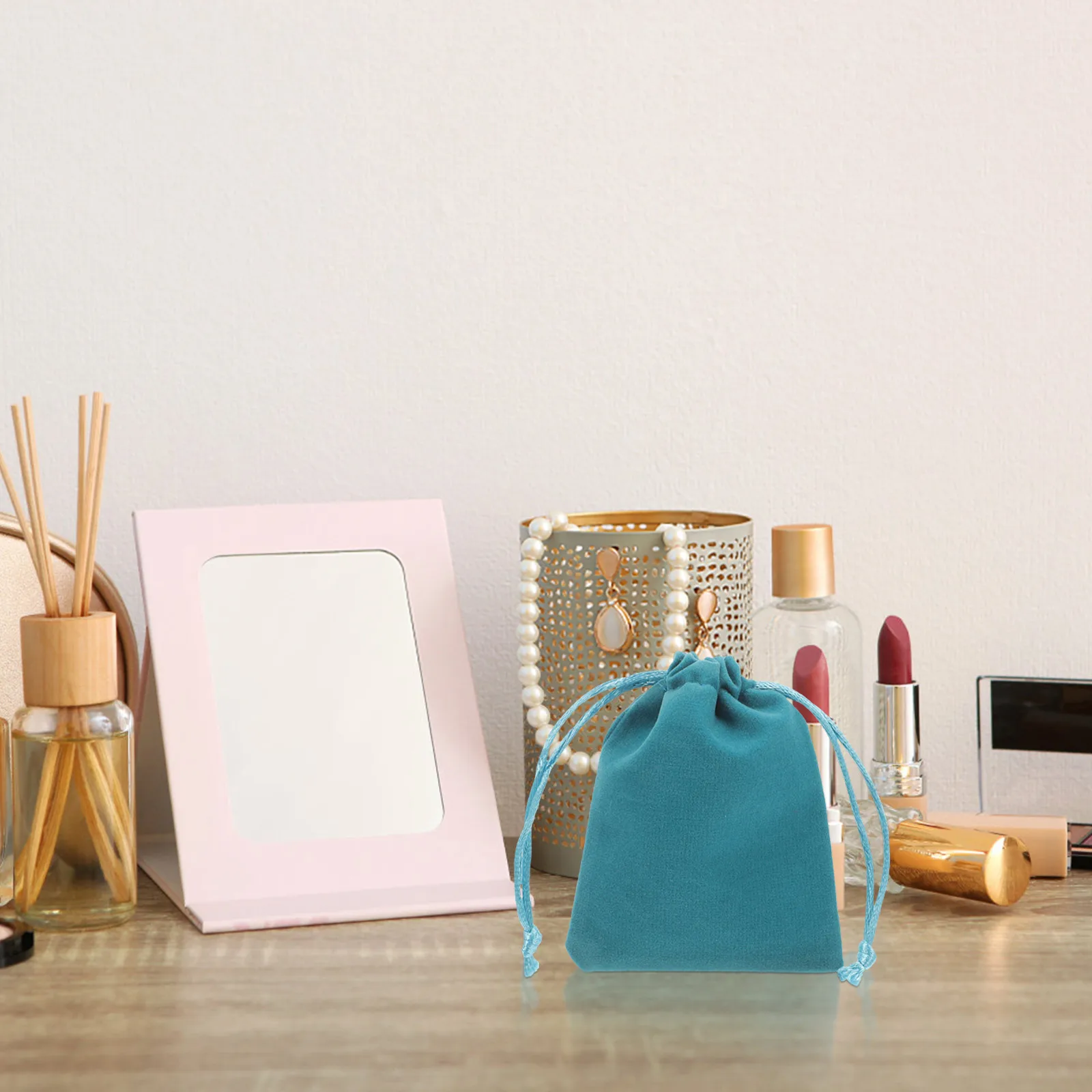 

12Pcs Drawstring Bags Jewelry Pouches for Festive Atmosphere Birthday Party Baby Showers Gift Containers Jewelry Bags