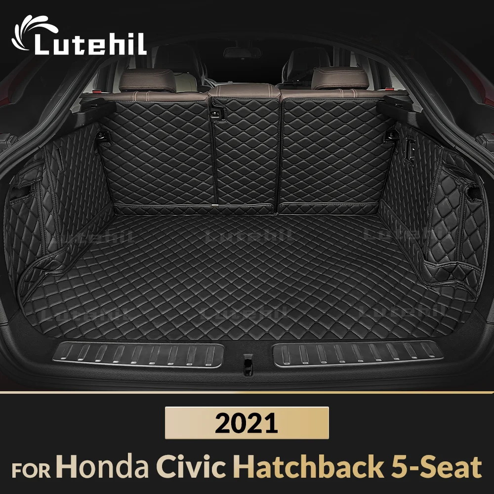 

Для HONDA Civic Hatchback 5-Seat 2021, авто полное покрытие, коврик в багажник Lutehil, чехол для багажника автомобиля, подкладка для багажника, аксессуары для интерьера