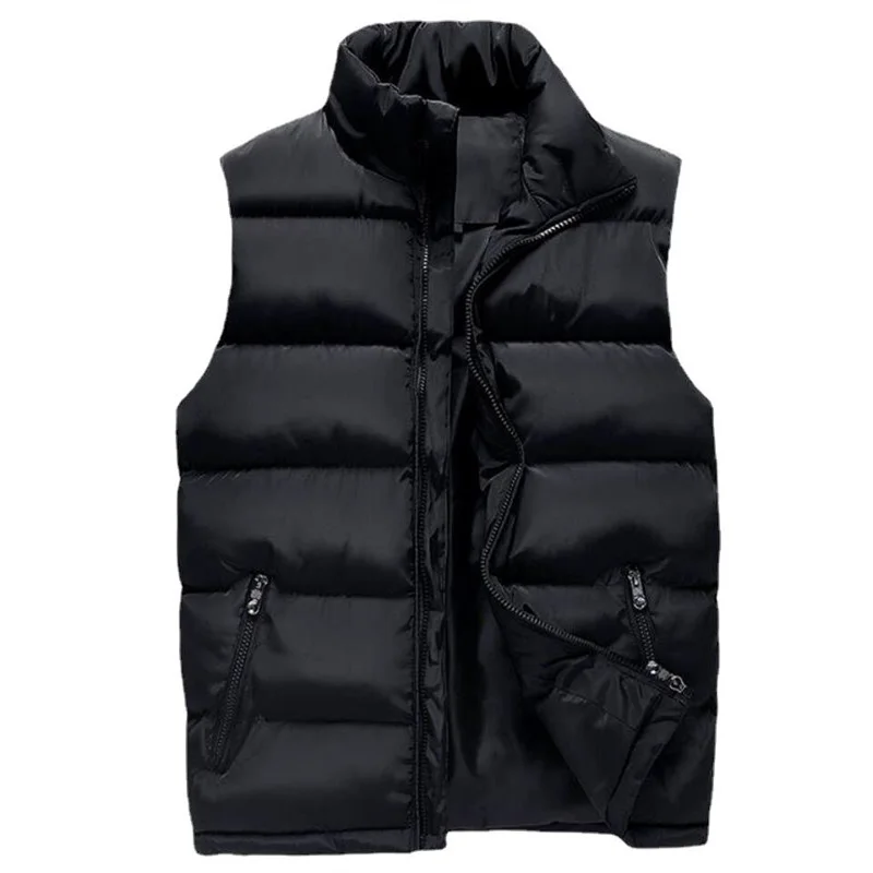 

Autumn Winter Men/Women Vest 6XL Female Sleeveless Vest Jacket Casual Solid Warm Jacket Couple Cotton Jacket Vest Plus Size