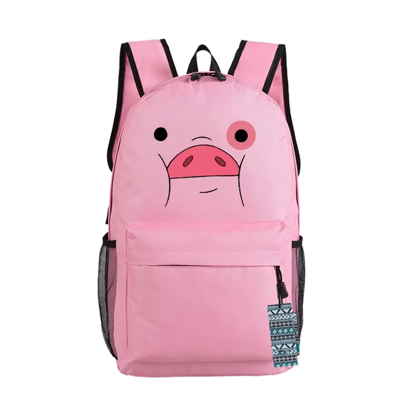 Anime Gravity Falls Waddles Backpack Bookbag Student Back to School Casual Cosplay Oxford Mochila