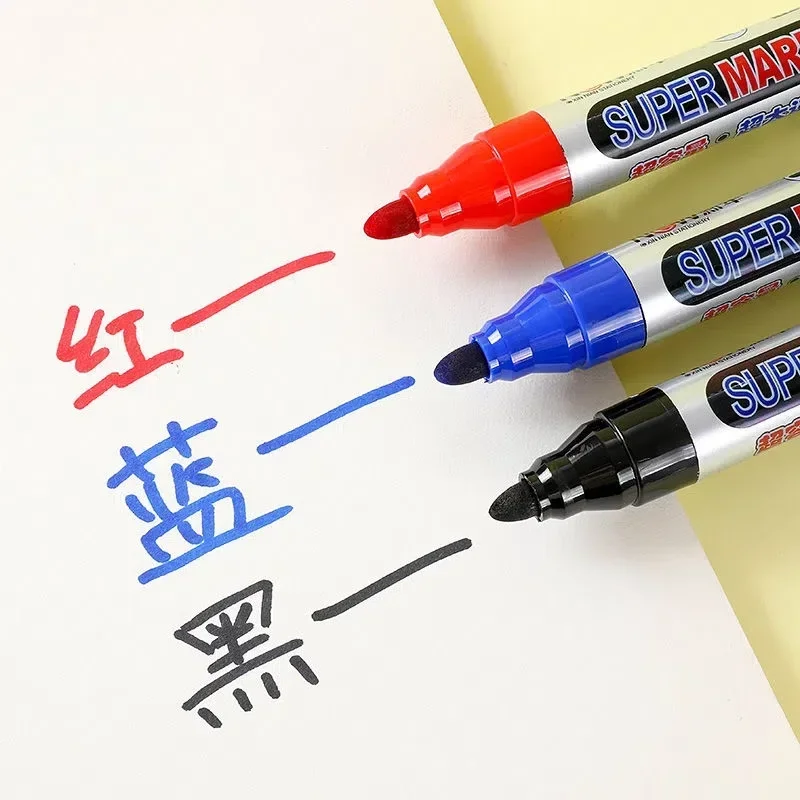 Large-capacity Refillable Marker with a Thick Tip, Oil-based, Non-erasable, Waterproof, for Express Delivery and Logistics Use