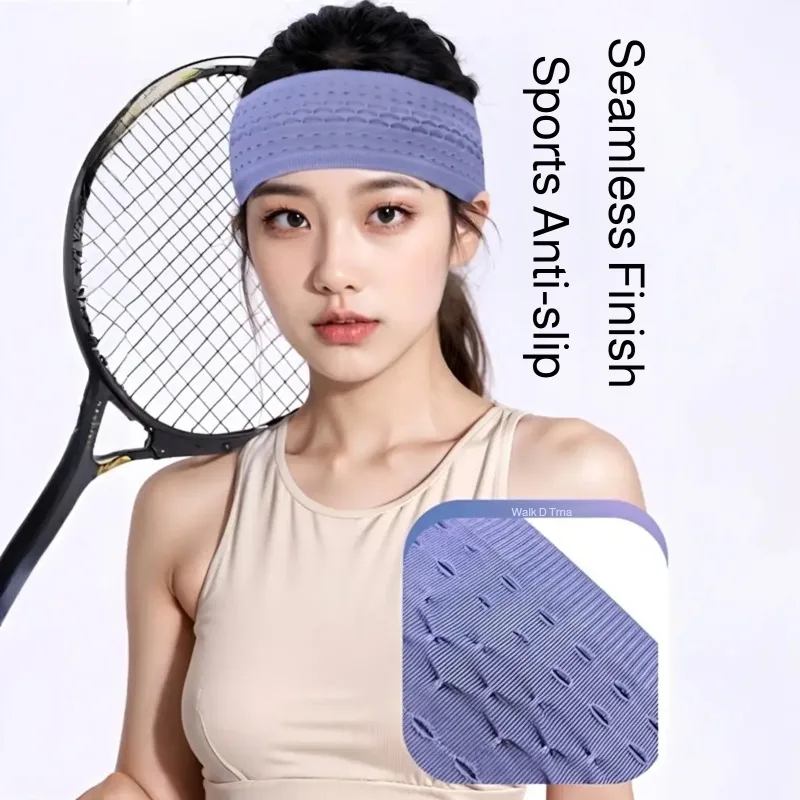 Hairband Women Yoga Antiperspirant Band Badminton Sweatband Running Breathable Yoga Fitness Headband