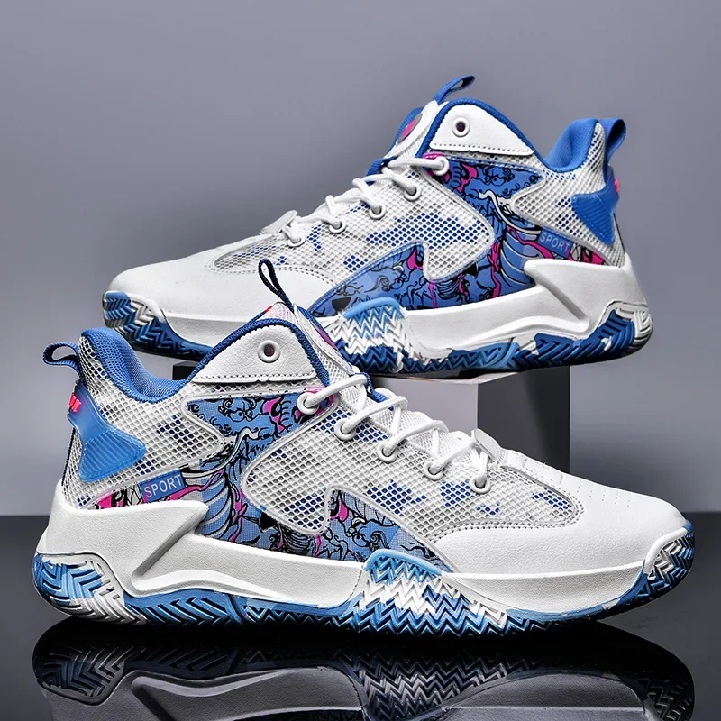 

Мужские баскетбольные кроссовки с дышащей амортизацией, нескользящие носимые кроссовки для бега, спортивные баскетбольные кроссовки для тренировок в тренажерном зале для женщин