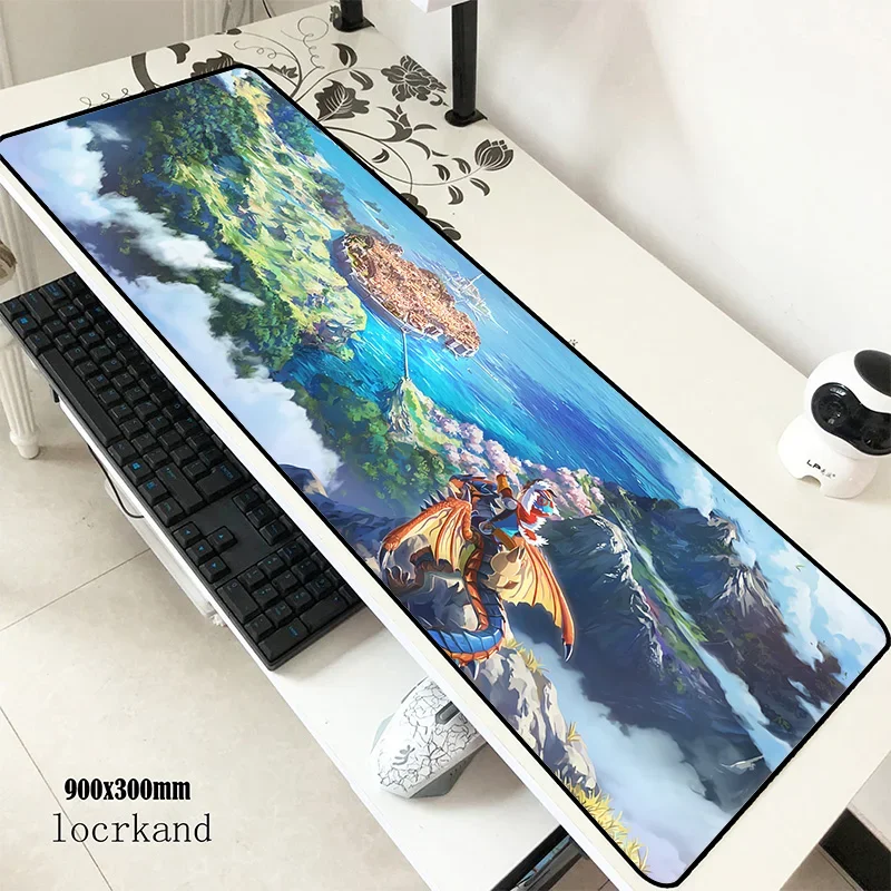 monster hunter mats 900x300x3mm Beautiful gaming mouse pad big keyboard mousepad Professional notebook accessories padmouse mat