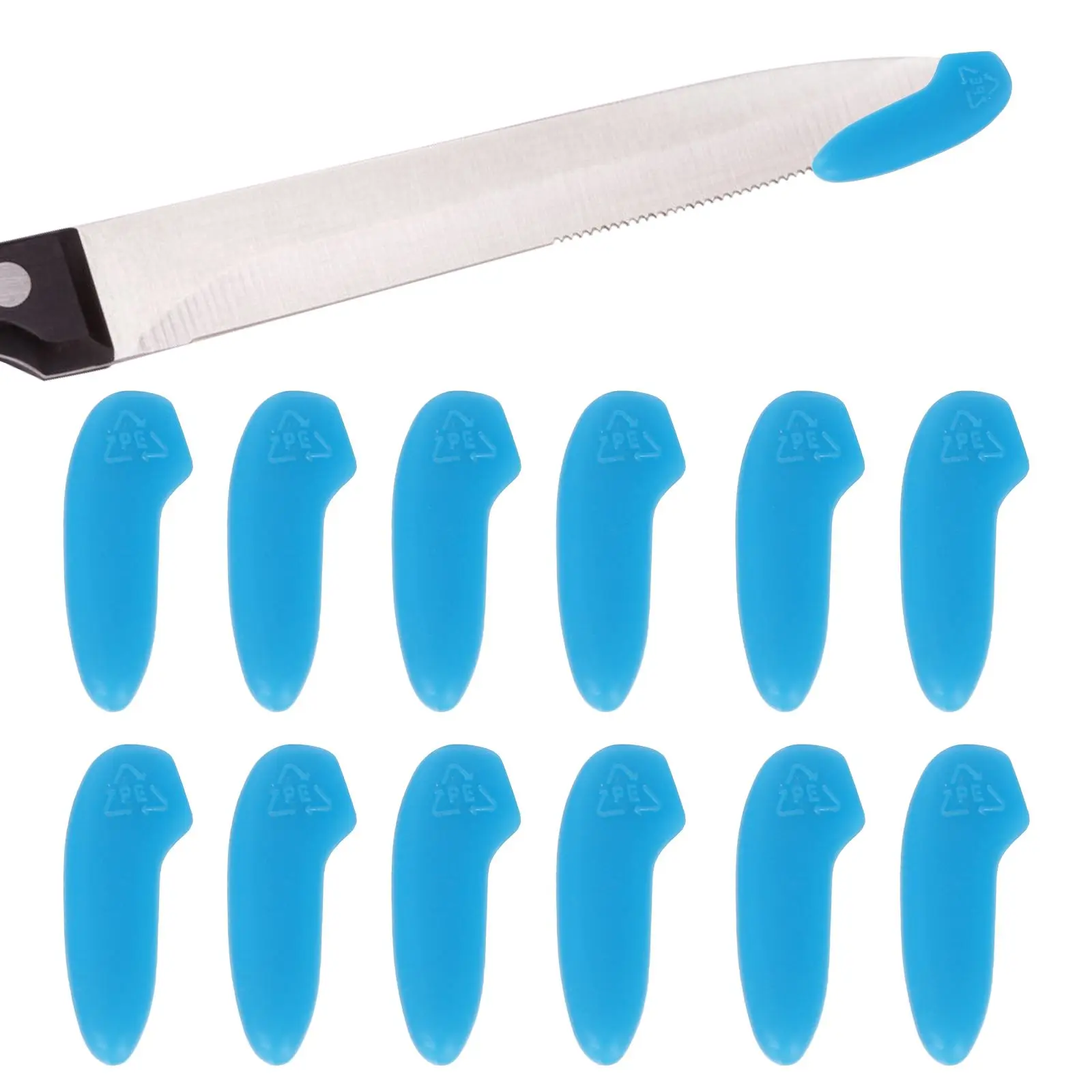 

50 Pcs Knife Tip Protectors Plastic Covers for Small Medium Large Cutter Storage Transportation Safety Guard Set