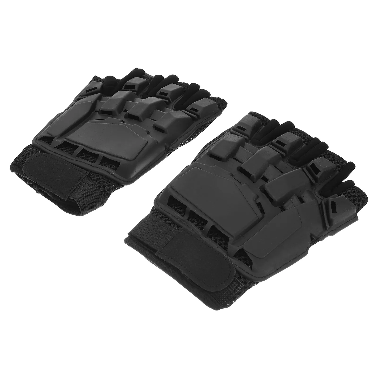 

Перчатки для активного отдыха, черные, без пальцев, дышащие, противоскользящие, амортизирующие, для езды на велосипеде, пеших прогулок, охоты, фитнеса