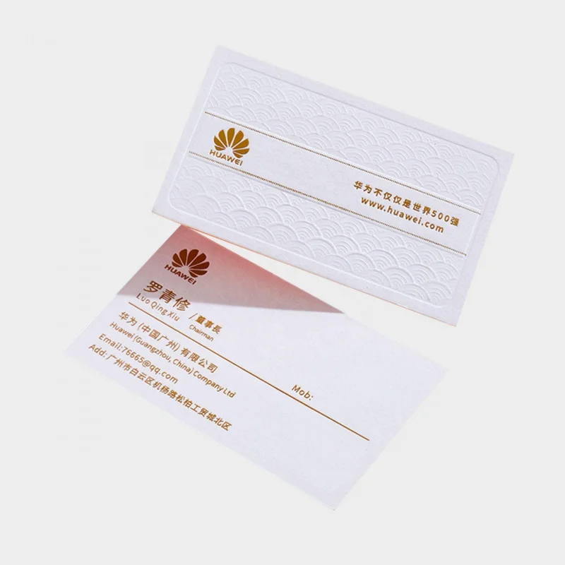 

Custom 100pcs Printing Company Business High End Gold Stamping Advertising Card Business Card Printing