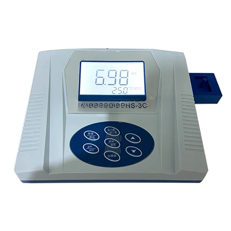 PHS-3C Digital Desktop Laboratory PH Meter mV Meter Acidity Meter E201-C Composite Electrode High Accuracy 14.00pH 1900mv