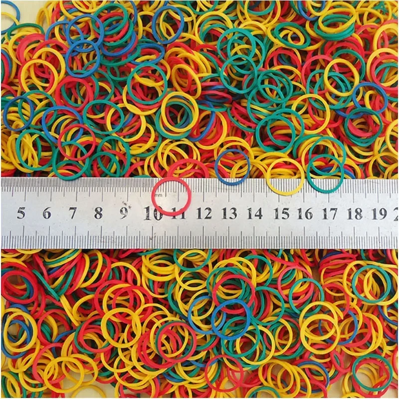 Colored rubber bands School Office Home Industrial O Rings Diameter 15mm 19mm 25mm 40mm 50mm Elastic Rubber Bands